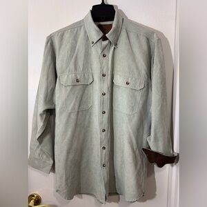 Duck Head Sage Green Casual Button-Down Shirt